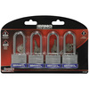 Brinks Keyed Alike Padlock, Laminated Steel, 40mm, High Security, 4PK 172-42401